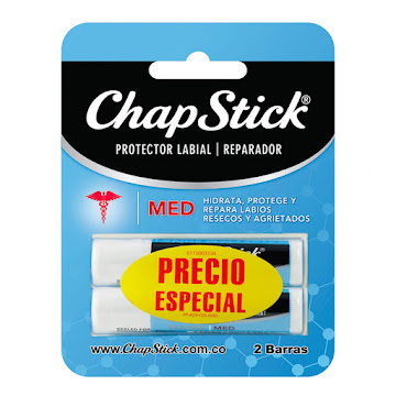 **OFT CHAPSTICK PROTECTOR LABIAL MEDICADO X 2 UND PRECIO ESPECIAL  