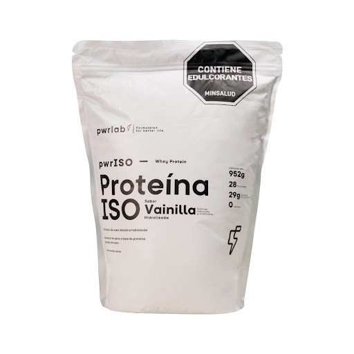 Proteína Iso Pwrlab Sabor Vainilla Bolsa x 952 gr