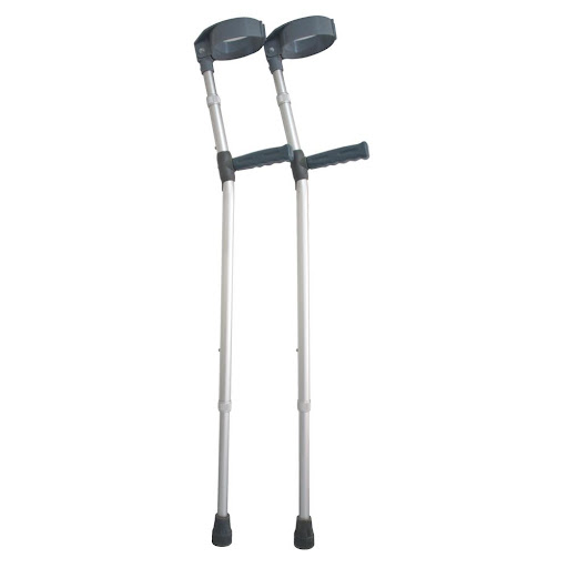 MULETA CANADIENSE DOBLE REGULACION T/ L KP3-856L-19 Konfort Plus  x 1 Dispositivo de apoyo diseñado para mejorar la movilidad en personas con dificultades para caminar. Fabricada en aluminio anodizado, es resistente y ligera, con doble regulación para ajustar la altura 
