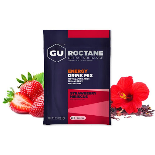 Hidratante y energizante Drink Mix en sobre. Sabor Flor Jamaica sin Cafeína. Caja x 10 unidades GU Caja x 10 unidades x 10 Cuando eliges Roctane Energy Drink, obtienes una poderosa fuente de hidratación y energía en uno. Cada porción rica en carbohidratos contiene 250 calorías (60 g de carbohidratos) y 320 mg de sodio par