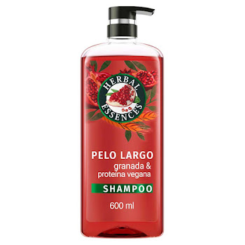 Shampoo Herbal Essences Granada Y Proteina Vegana Frasco x 600 ml  