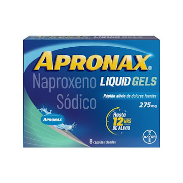 Apronax Liquid Naproxeno 275 mg Bayer Caja x 8 Cápsulas  