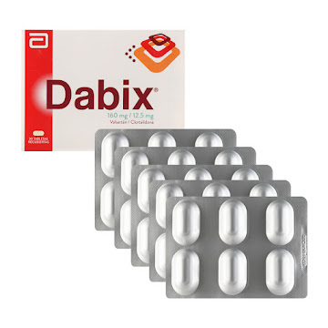 Dabix Valsartán + Clortalidona 160mg/12.5mg Abbott Caja x 30 Tabletas  