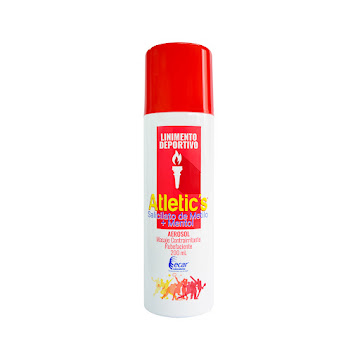 Linimento Deportivo Atletics Aerosol Frasco x 200 ml  