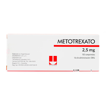 Metotrexato 2.5mg Tecnofarma Caja x 100 Comprimidos  