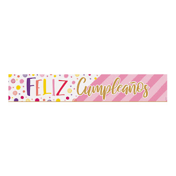 Cartel Sempertex Letras Feliz Cumpleaños Fiesta Destellos x 1 und  