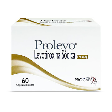 Prolevo Levotiroxina Sódica 175mcg Procaps Caja x 60 Cápsulas  