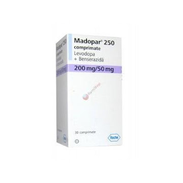 Madopar Levodopa + Benserazida 200mg/50mg Roche Caja x 30 Tabletas      