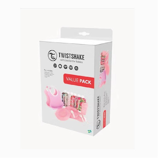 PACK VAJILLA TWISTSHAKE ROSA Twistshake und x 1