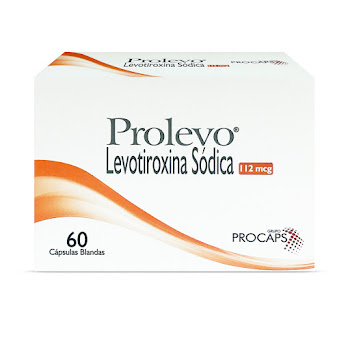 Prolevo Levotiroxina Sódica 112mcg Procaps Caja x 60 Cápsulas  