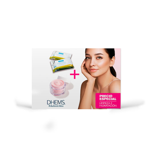 Crema Dhems Hidratante   Intensiva x 50 ml + Toallitas Desmaquillantes Dhems x 30 und