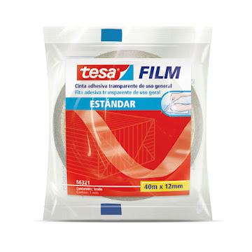 Cinta Tesa Film Estandar 40mx 12mm x 1 und  