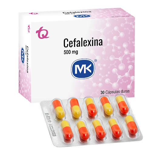 Cefalexina Mk 500mg Caja x 30 Cápsulas