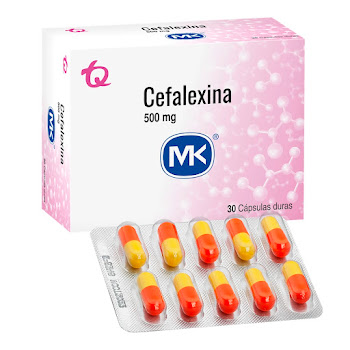 Cefalexina Mk 500mg Caja x 30 Cápsulas  