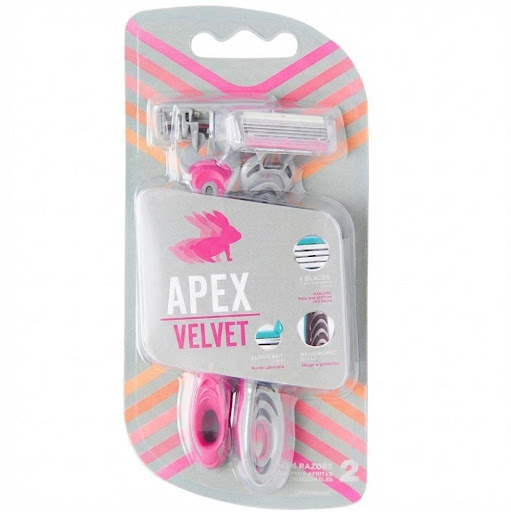 Cuchilla de Afeitar Desechable 4 Hojas Dama- 2 Paquetes X 2 Cuchillas - Apex APEX 2 paquetes x 2 unidades x 2 Unidades por paquete La Cuchilla de Afeitar para Dama de la marca APEX brinda un diseño para adaptarse cómodamente a la mano, lo que facilita el manejo durante el afeitado.
Marca: APEX
Modelo: VELVET afeitadora desechable