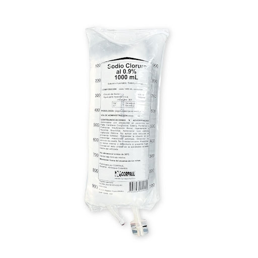 Sodio Cloruro Al 0.9 % Corpaul Bolsa x 1000 Ml
