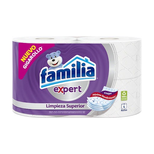 Papel Higiénico Familia Expert Paquete x 4 Rollos