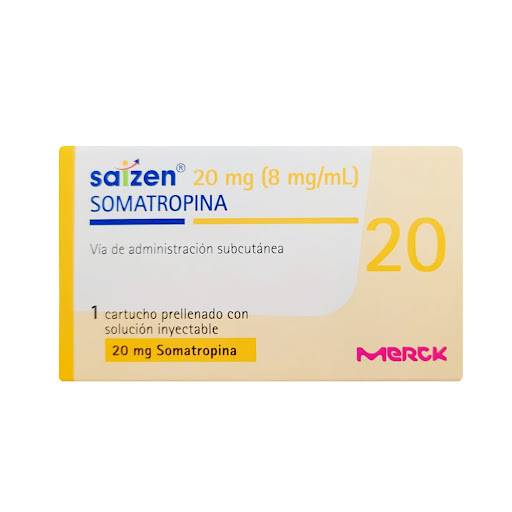 Saizen Somatropina 20 Mg Merck  Caja x 1 Cartucho