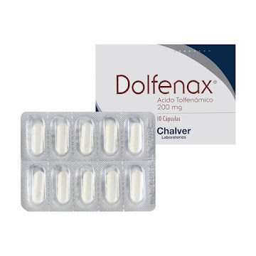 Dolfenax 200Mg Cápsulas Caja X10Cap Chalver Ácido Tolfenámico           