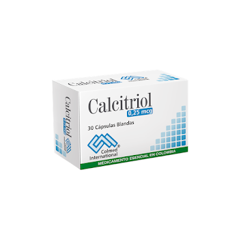Calcitriol 0.25 mcg Colmed Caja x 30 Cápsulas  