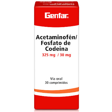 ACETAMINOFEN + CODEINA GENFAR 325/30MG CAJA X 30 COMPRIMIDOS            
