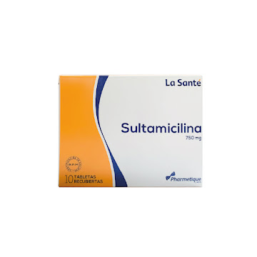 Sultamicilina La Santé 750 mg Caja x 10 Tabletas  