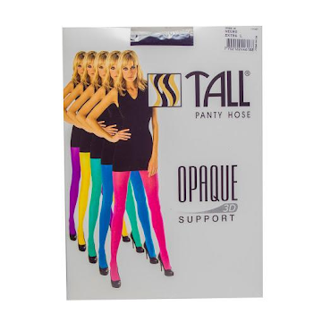 Medias Tall Pantalón   Opaque 3D Talla Xl Negro X1Und.                   