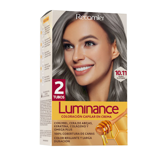Tinte Recamier Luminance Rubio Plateado 10.11 x 2 Tub