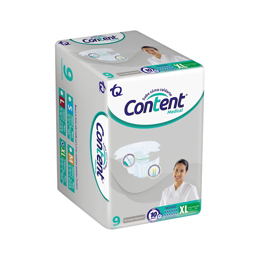 Pañal Content Medical talla XL Paquete x 9 und