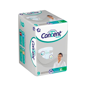 Pañal Content Medical talla XL Paquete x 9 und  