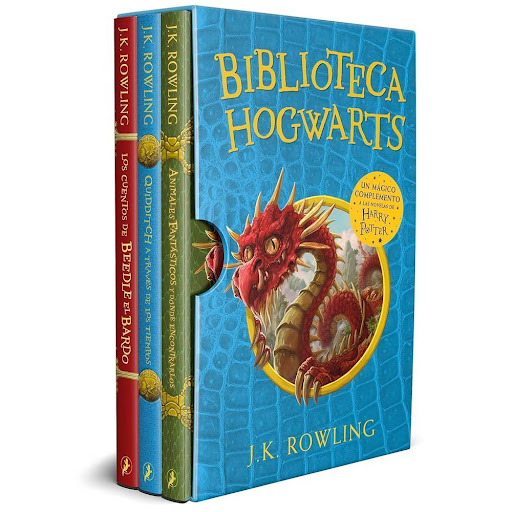 Biblioteca Hogwarts. Estuche. J. K. Rowling Salamandra Libro x 1.0 BIBLIOTECA HOGWARTS (ESTUCHE)   (edición estuche con: Animales fantásticos y dónde encontrarlos | El Quidditch a través de los tiempos | Los cuentos de Beedle el bardo)  Animales fantásticos y dónde e