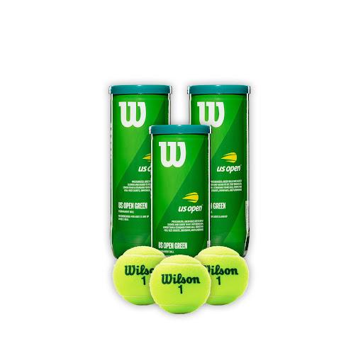 Combo Pelotas de Tenis Transicion Wilson Punto Verde 3P X 3T Wilson Tarros x 3 MODELO: US Open Punto VerdePelota ideal para edades de 11 años o mayores, ya que tiene 25% menos rebote que una pelota normalCARACTERÍSTICAS: Modelo: US Open TournamentBolas rebotan 25% inferior a una