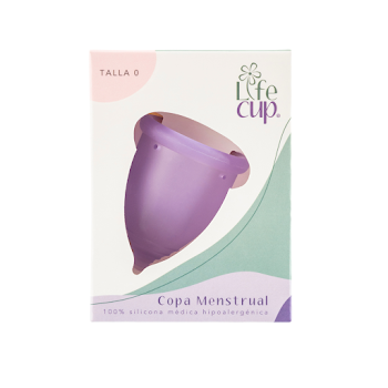Copas Menstrual Lifecup De Silicona Médica Talla 0 Lila x 1 und  