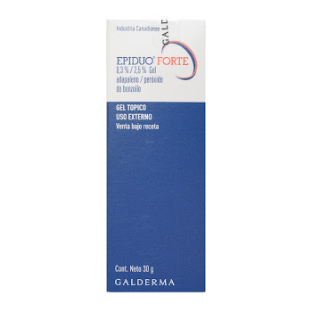 Epiduo Forte Adapaleno + Peroxido de Benzoilo 0,3% 2,5% Galderma Gel x 30 gr  