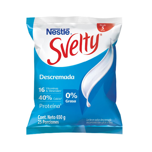 Leche Fortificada En Polvo Svelty Move+ Descremada Bolsa x 650 gr