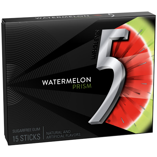 Chicle Five Sabor Sandía Prisma x 15 und