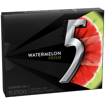 Chicle Five Sabor Sandía Prisma x 15 und  