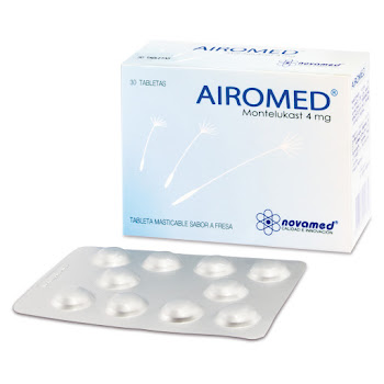 Airomed Montelukast 4 mg Novamed Caja x 30 Tabletas  