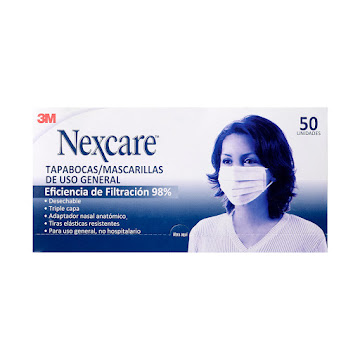 Tapabocas 3M Nexcare Desechables Caja x 50 und  