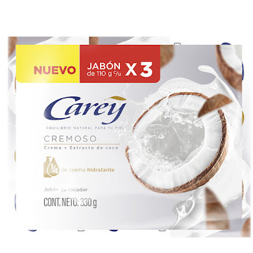 Jabón Carey Cremoso 110 gr x 3 und  