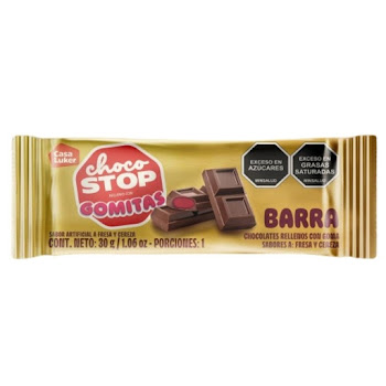 Barra De Chocolate Choco Stop Con Gomitas Paquete x 30 gr  