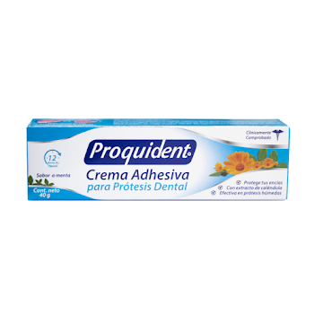 Crema Adhesiva Para Prótesis Proquident Sabor Menta x 40 gr  