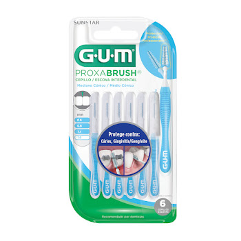 Cepillo Interdental Gum Viajero Cónico Mediano 1.6 mm x 6 und  