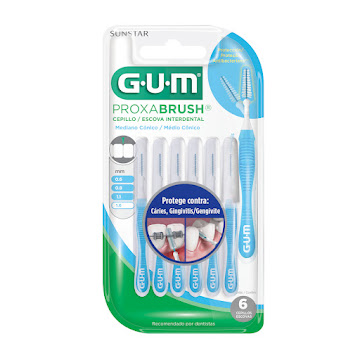 Cepillo Interdental Gum Viajero Cónico Mediano 1.6 mm x 6 und  