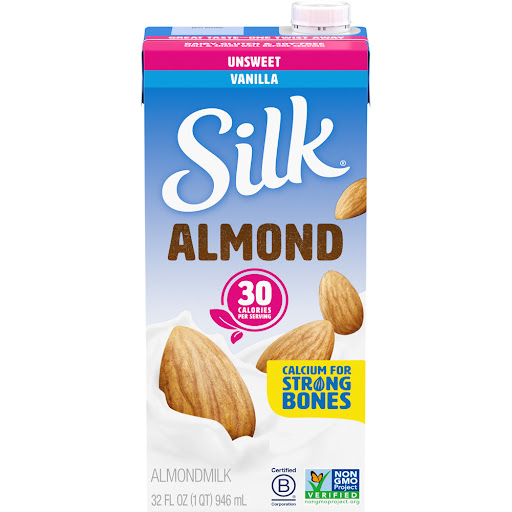Leche De Almendras Silk Almond Vainilla Unsweetened 25 Calorias x 946 ml