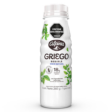 Yogurt Griego Bebible   Alpina Natural x 240 gr  
