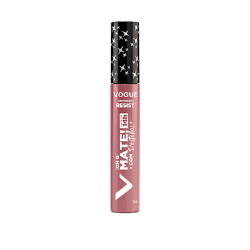Labial Vogue Resist Mate Con Destellos Tono Radiante Tubo x 3 ml  