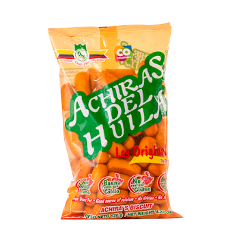 Pasabocas Achiras Del Huila Natural Paquete x 120 gr  