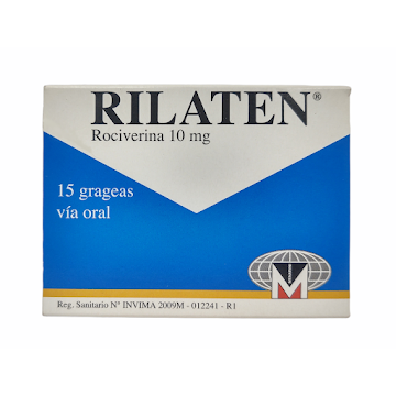 Rilaten Rociverina 10 mg Menarini Caja x 15 Grageas  