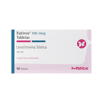 Eutirox Levotiroxina Sódica 100 mcg Merck Caja x 50 Tabletas  